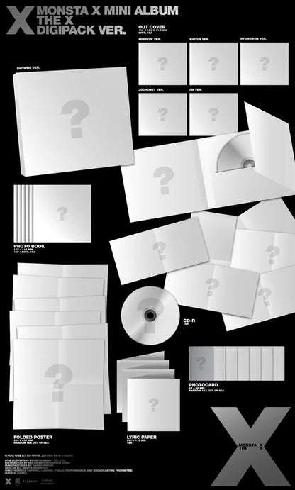 MONSTA X - EL 13.º MINI ÁLBUM DE X [VERSIÓN DIGIPACK]
