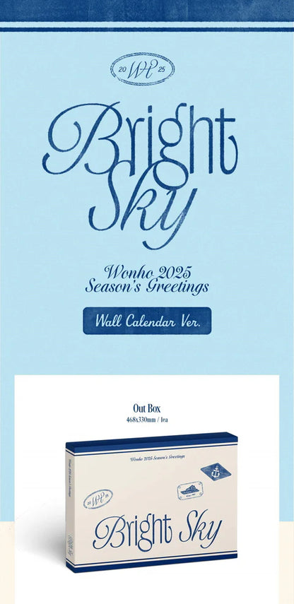 WONHO - 2025 SEASON'S GREETINGS CALENDAR [BRIGHT SKY]