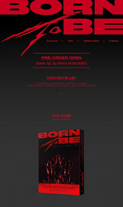 ITZY - BORN TO BE 2ND WORLD TOUR IN SEOUL DVD