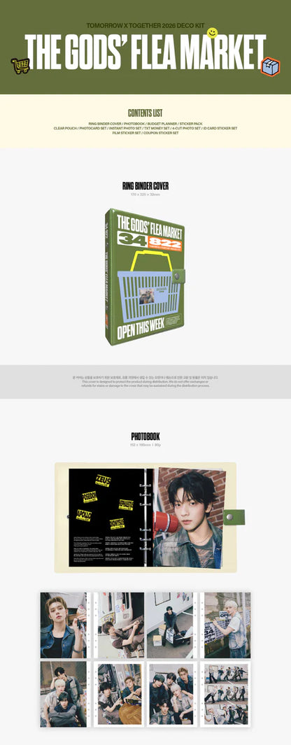 TOMORROW X TOGETHER (TXT) - 2026 DECO KIT [THE GODS' FLEA MARKET]