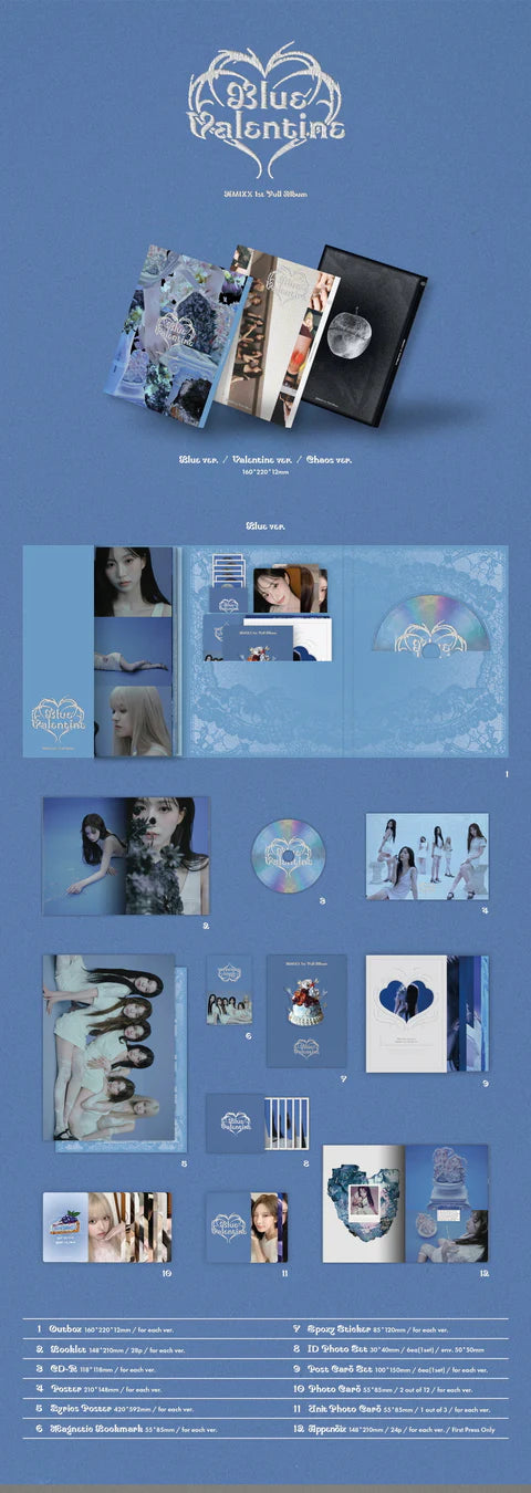 NMIXX - BLUE VALENTINE 1ST ALBUM [PHOTOBOOK VER.]
