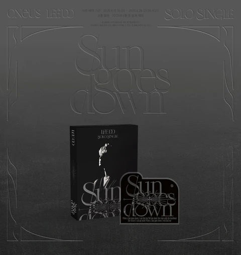 LEEDO (ONEUS) - SUN GOES DOWN ÁLBUM SENCILLO EN SOLITARIO [VERSIÓN POCAALBUM]