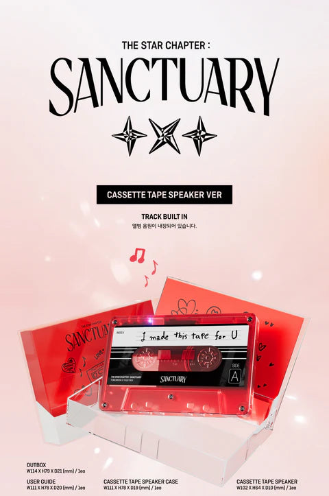 TOMORROW X TOGETHER (TXT) - THE STAR CHAPTER: SANCTUARY ALBUM [CASSETTE TAPE SPEAKER VER.]