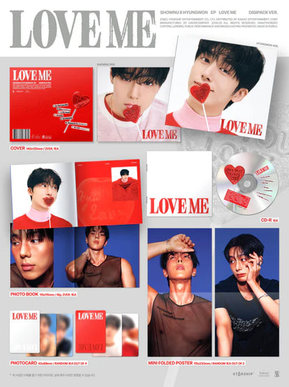SHOWNY X HYUNGOWN (MONSTA X) - LOVE ME EP ALBUM [DIGIPACK VER.]