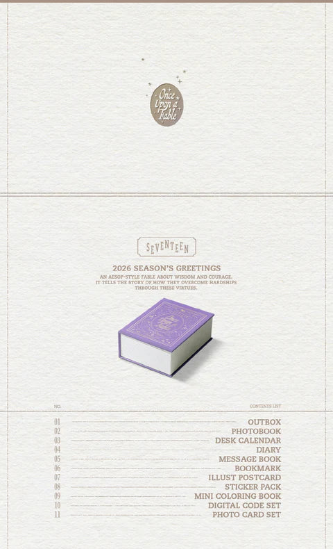 (PRE-ORDER) SEVENTEEN - 2026 SEASON'S GREETINGS [ONCE UPON A FABLE]