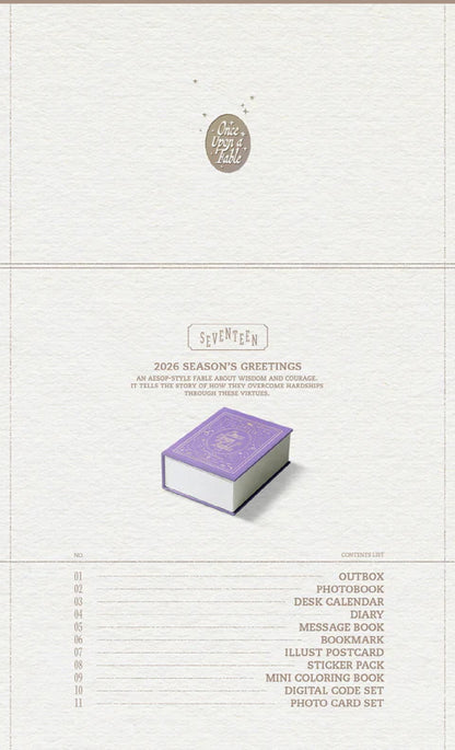 (PRE-ORDER) SEVENTEEN - 2026 SEASON'S GREETINGS [ONCE UPON A FABLE]