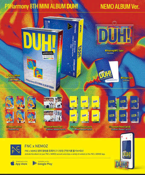 P1HARMONY - DUH! 8TH MINI ALBUM [NEMO VER.]