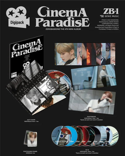 ZEROBASEONE - CINEMA PARADISE 4TH MINI ALBUM [DIGIPACK VER.]