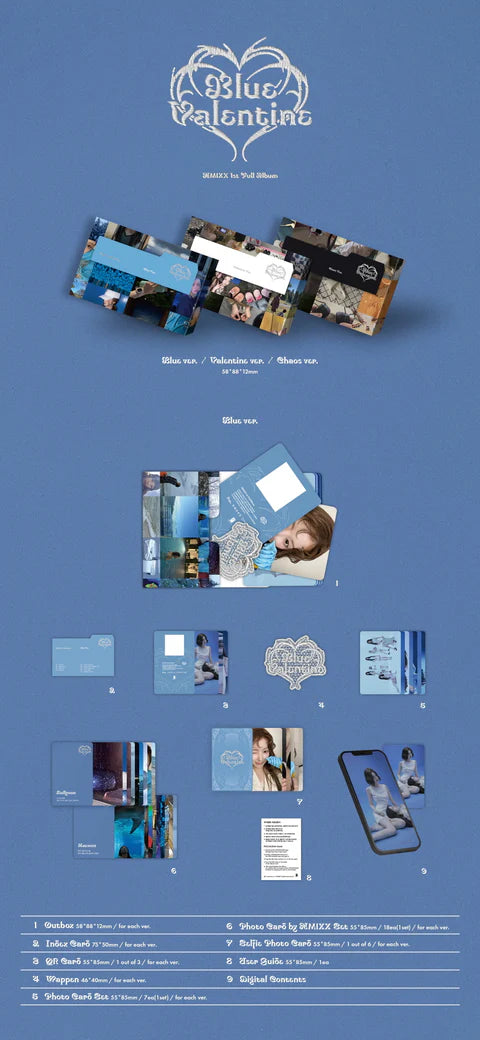 NMIXX - BLUE VALENTINE 1ER ÁLBUM [VERSIÓN POCAALBUM]