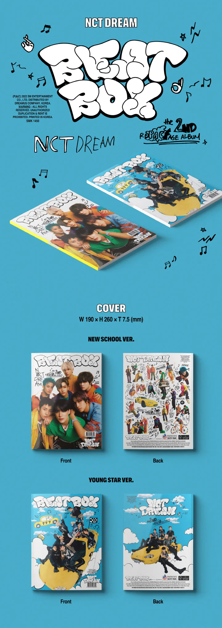 NCT DREAM - BEATBOX 2ND ALBUM REPACKAGE [PHOTOBOOK VER.]