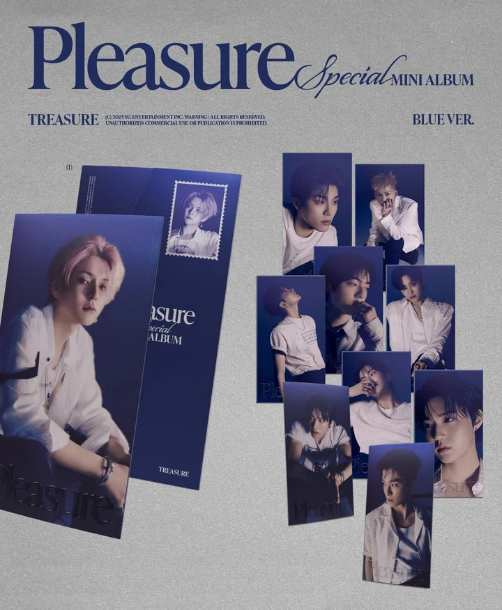 TREASURE - PLEASURE SPECIAL MINI ALBUM [BLUE VER.]