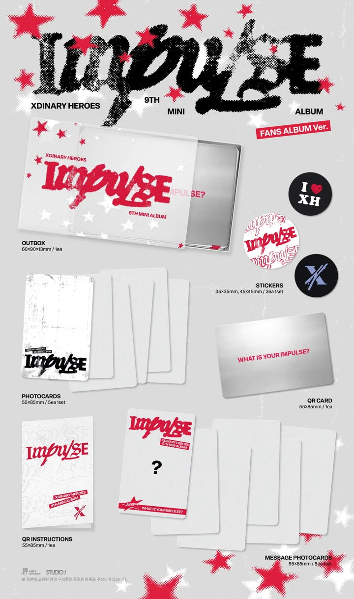 (PRE-ORDER) XDINARY HEROES - IMPULSE 9TH MINI ALBUM [FANS ALBUM VER.]