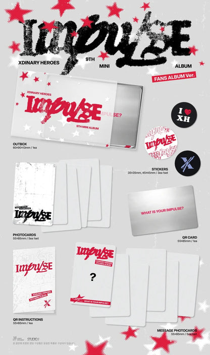 (PRE-ORDER) XDINARY HEROES - IMPULSE 9TH MINI ALBUM [FANS ALBUM VER.]