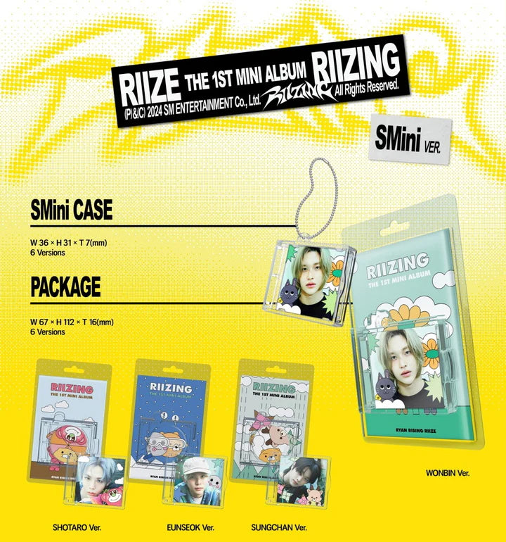 RIIZE - RIIZING 1ST MINI ALBUM [SMINI VER.] RANDOM