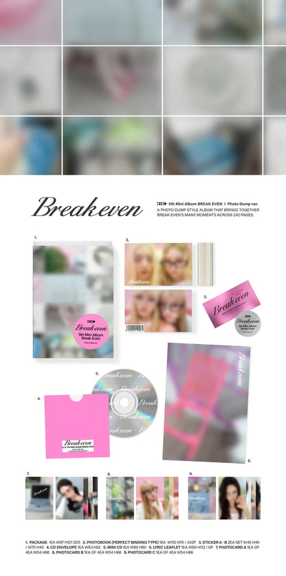 (PRE-ORDER) ILLIT - BREAK EVEN 5TH MINI ALBUM [PHOTO DUMP VER.]