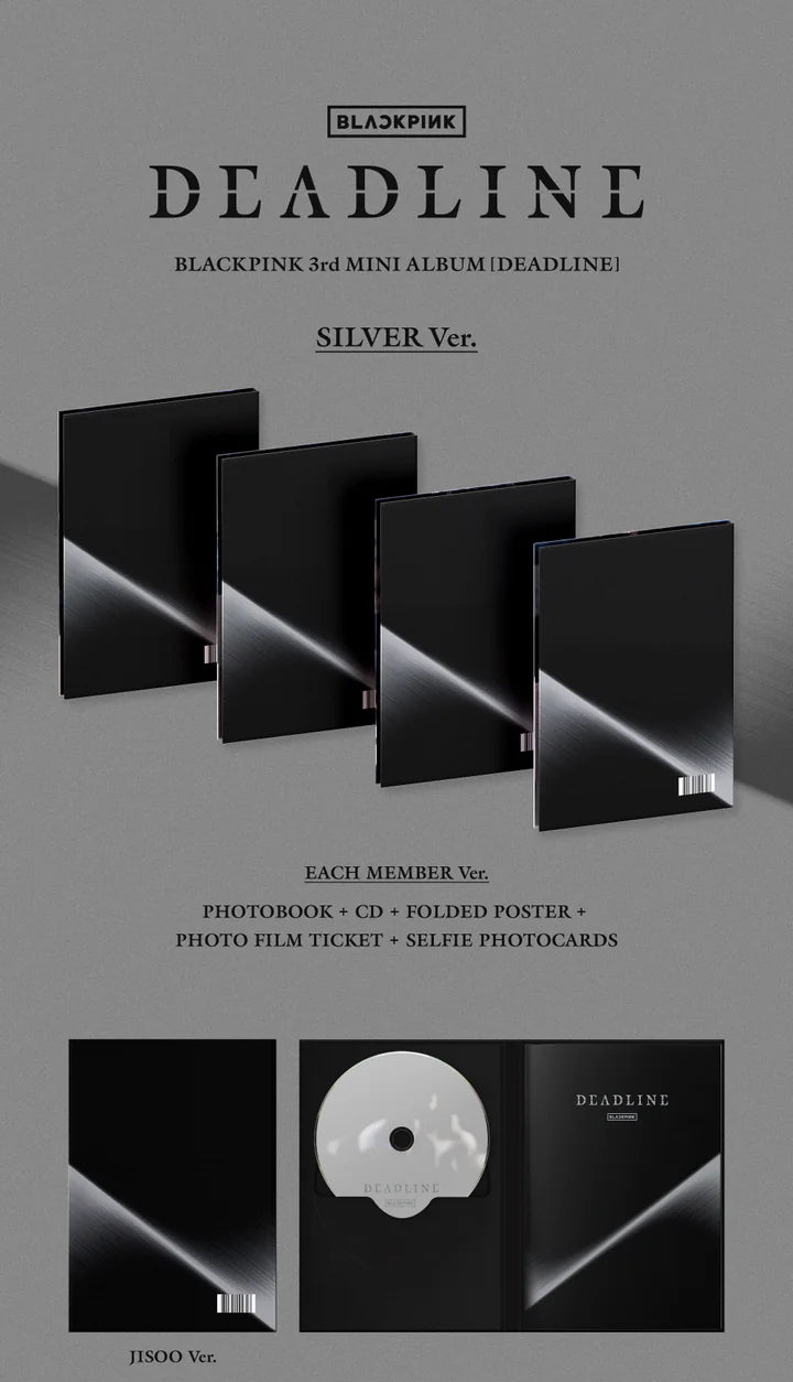 (PRE-ORDER) BLACKPINK - DEADLINE 3RD MINI ALBUM [SILVER VER.]