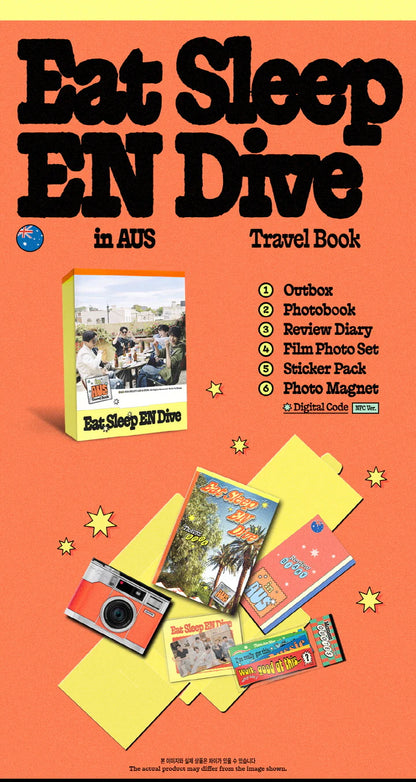 ENHYPEN - EAT SLEEP EN DIVE IN AUS TRAVEL BOOK