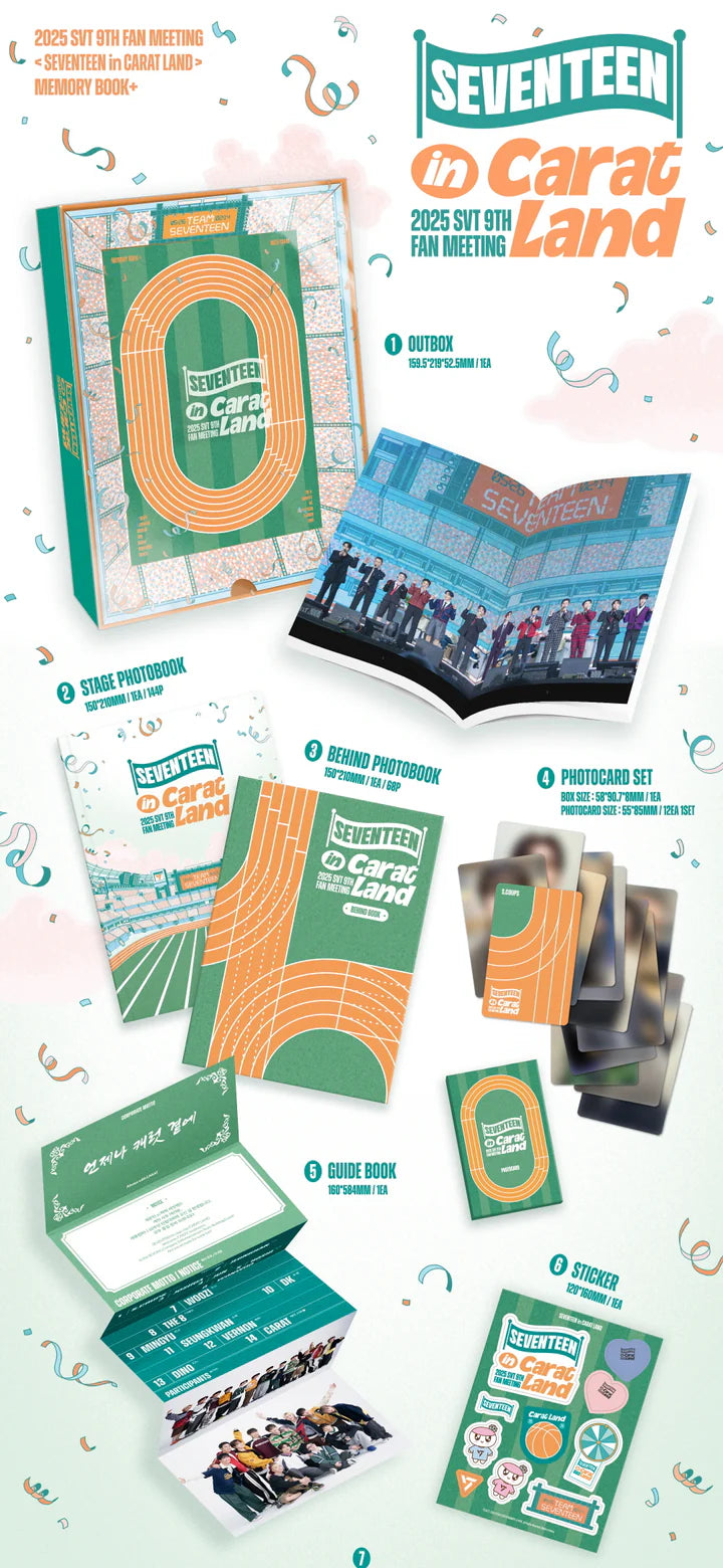 SEVENTEEN - IN CARAT LAND 2025 SVT 9TH FAN MEETING MEMORY BOOK