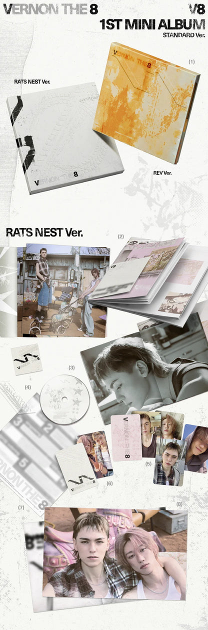 V8 (SEVENTEEN) - 1ST MINI ALBUM [V8 CD VER.]