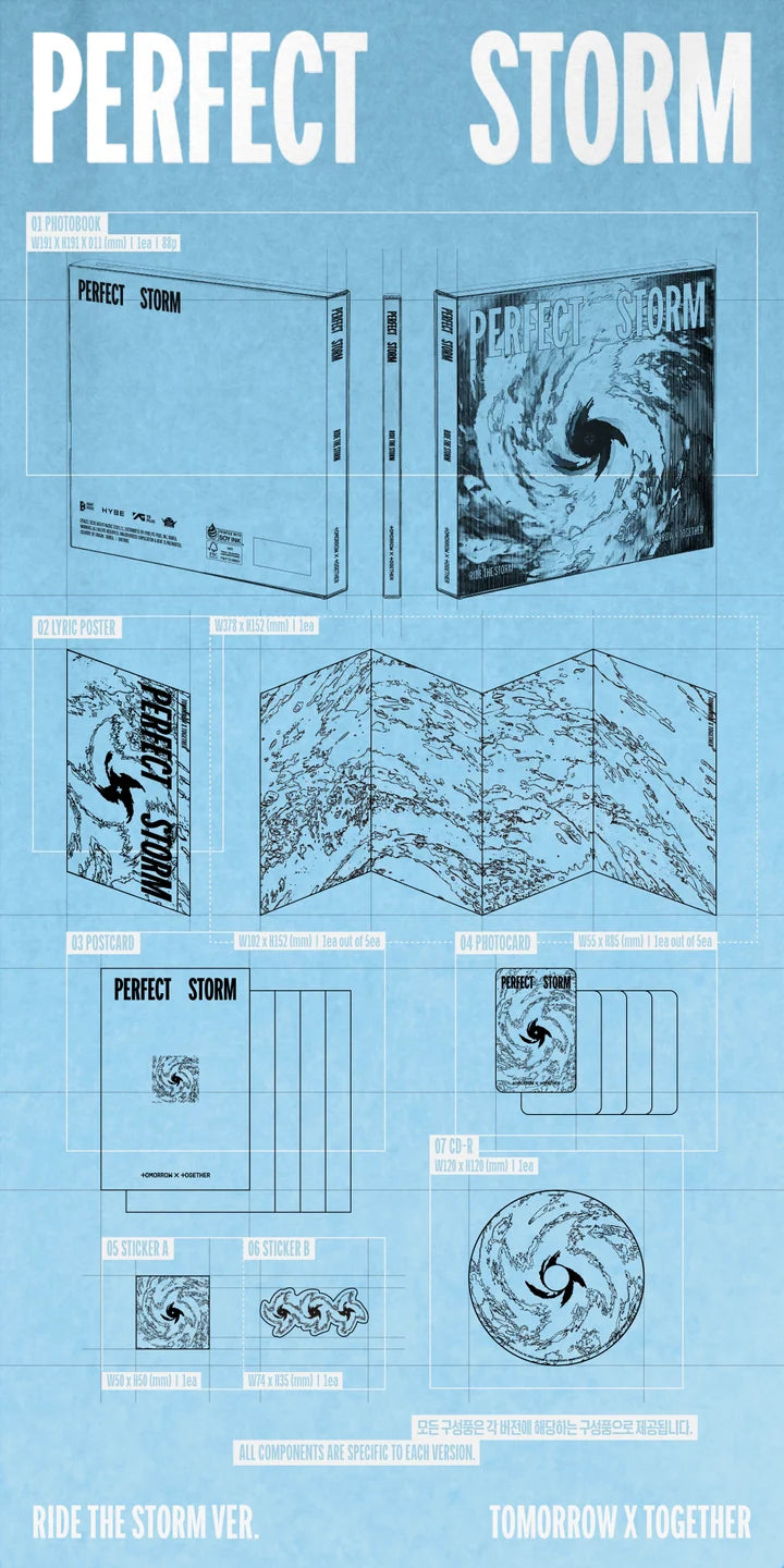 (PRE-ORDER) TOMORROW X TOGETHER (TXT) - PERFECT STORM 9TH MINI ALBUM