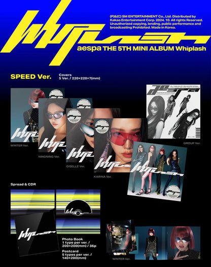 AESPA - WHIPLASH 5TH MINI ALBUM [SPEED VER.]