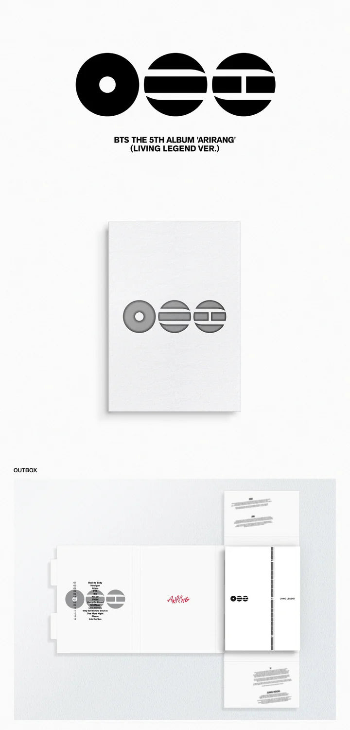 BTS - ARIRANG 5TH ALBUM [LIVING LEGEND VER.]