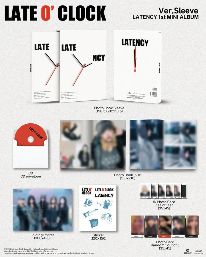LATENCY - LATE O'CLOCK 1ST MINI ÁLBUM [VER. SLEEVE]