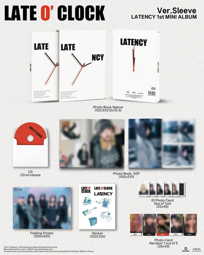 LATENCY - LATE O'CLOCK 1ST MINI ÁLBUM [VER. SLEEVE]