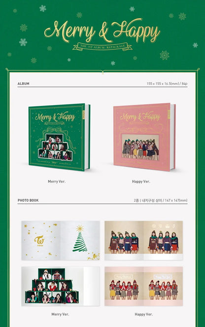 TWICE - MERRY & HAPPY 1ST ALBUM REPACKAGE