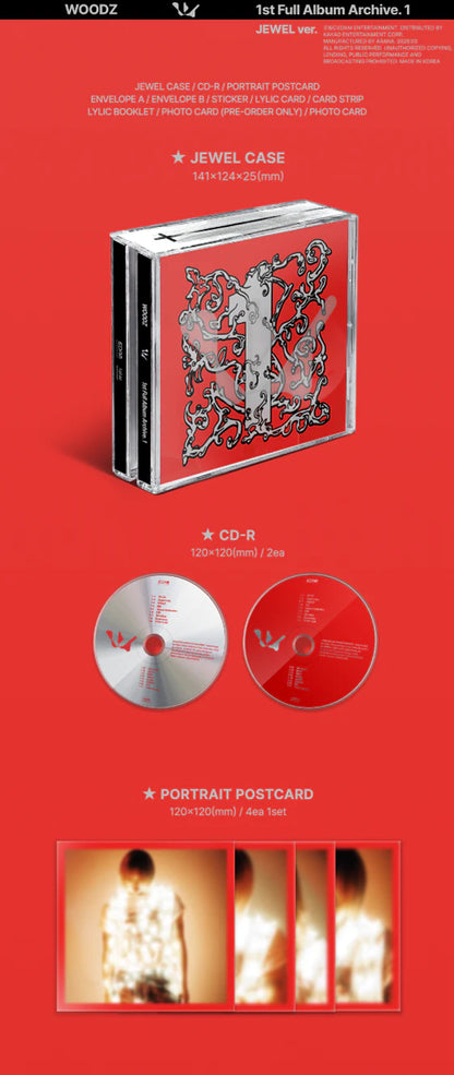 WOODZ - ARCHIVE 1 PRIMER ÁLBUM COMPLETO [JEWEL VER.]