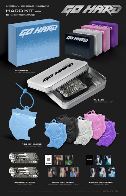 (PRE-ORDER) MEOVV - GO HARD SINGLE ALBUM [HARD KIT VER.]