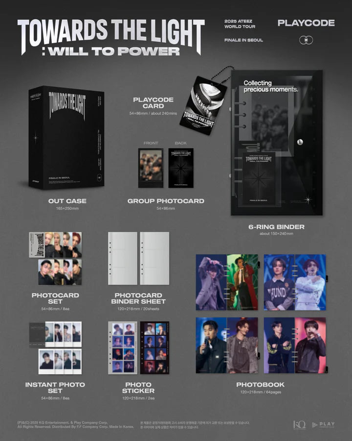 (PRE-ORDER) ATEEZ - TOWARDS THE LIGHT : WILL TO POWER 2025 ATEEZ WORLD TOUR FINALE IN SEOUL