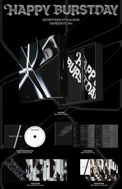 SEVENTEEN - HAPPY BURSTDAY 5TH ALBUM [DAREDEVIL VER.]
