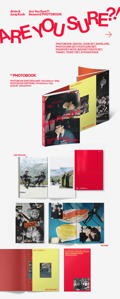 JIMIN X JUNGKOOK (BTS) - ARE YOU SURE?! SEASON 2 PHOTOBOOK