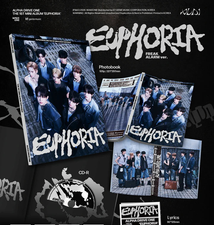 ALPHA DRIVE ONE - EUPHORIA 1ST MINI ALBUM [FREAK ALARM VER.]