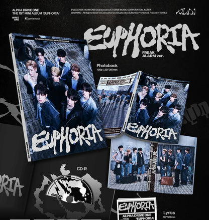 ALPHA DRIVE ONE - EUPHORIA 1ST MINI ALBUM [FREAK ALARM VER.]