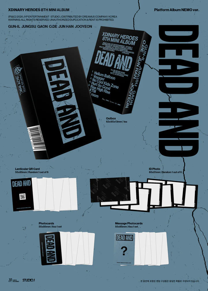 XDINARY HEROES - DEAD AND 8TH MINI ÁLBUM [PLATAFORM VER.]