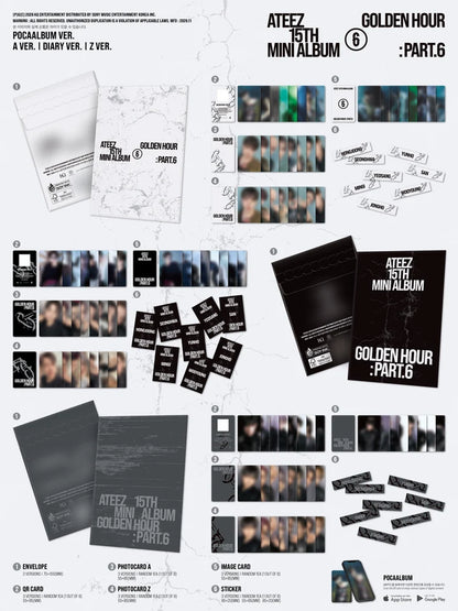 (PRE-ORDER) ATEEZ - GOLDEN HOUR: PART.6 15TH MINI ALBUM [POCAALBUM VER.]