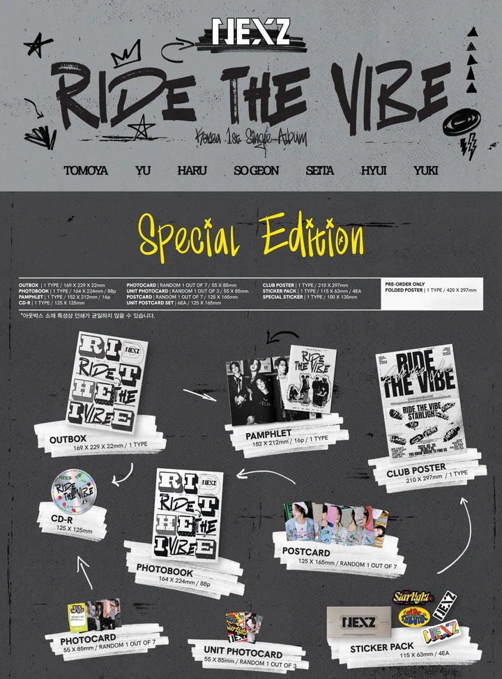 NEXZ - RIDE THE VIBE KOREA 1ST SINGLE ALBUM [SPECIAL EDITION]