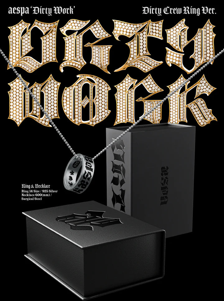 AESPA - DIRTY WORK SINGLE ALBUM [DIRTY CREW RING VER.]