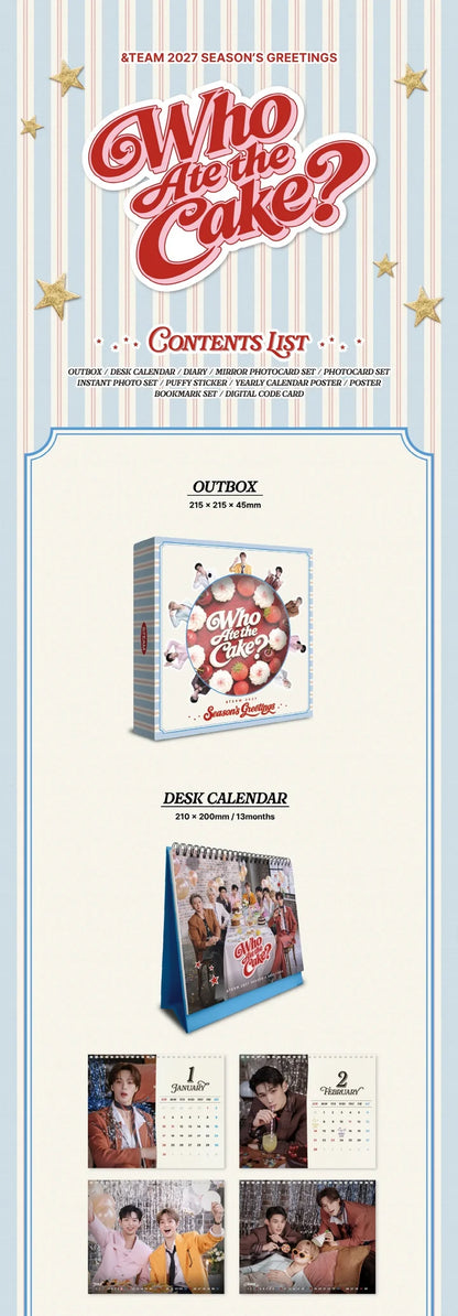 (PRE-ORDER) &TEAM - 2027 SEASON'S GREETING [WHO ATE THE CAKE?]