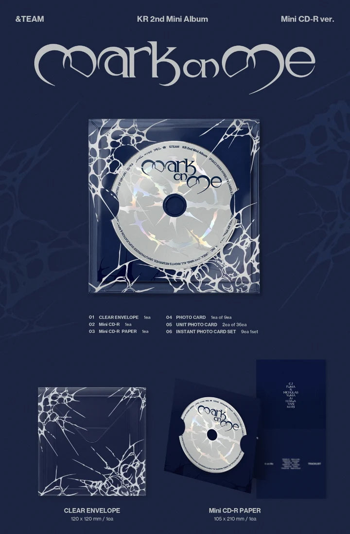 &TEAM - MARK ON ME 2ND MINI ALBUM [MINI CD-R VER.]