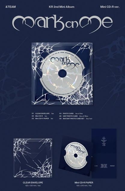 &TEAM - MARK ON ME 2ND MINI ALBUM [MINI CD-R VER.]