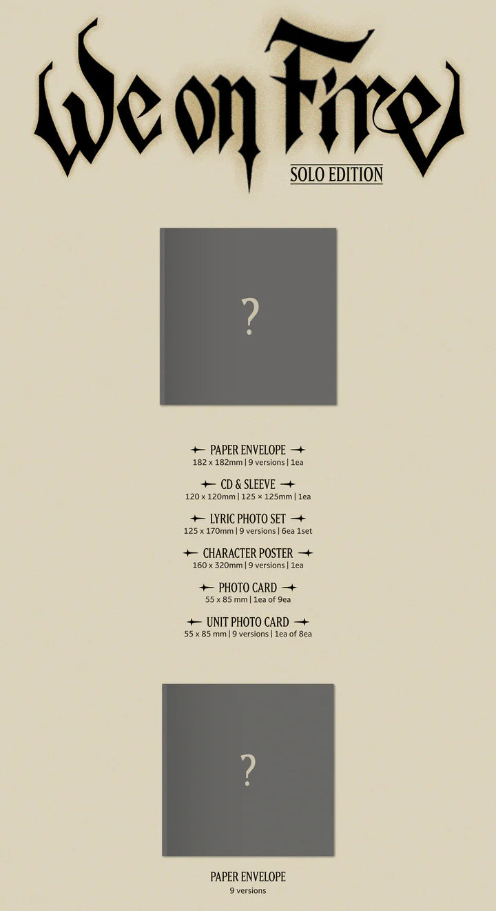 (PRE-ORDER) &TEAM - WE ON FIRE 3RD EP ALBUM [SOLO EDITION VER.]