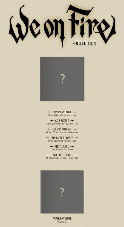 (PRE-ORDER) &TEAM - WE ON FIRE 3RD EP ALBUM [SOLO EDITION VER.]