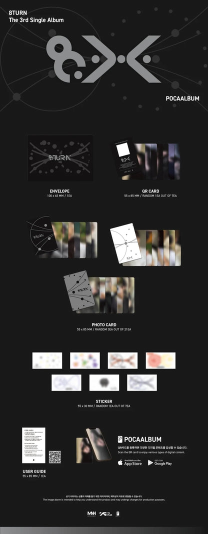 8TURN - 8.X 3RD SINGLE ALBUM [POCAALBUM VER.]