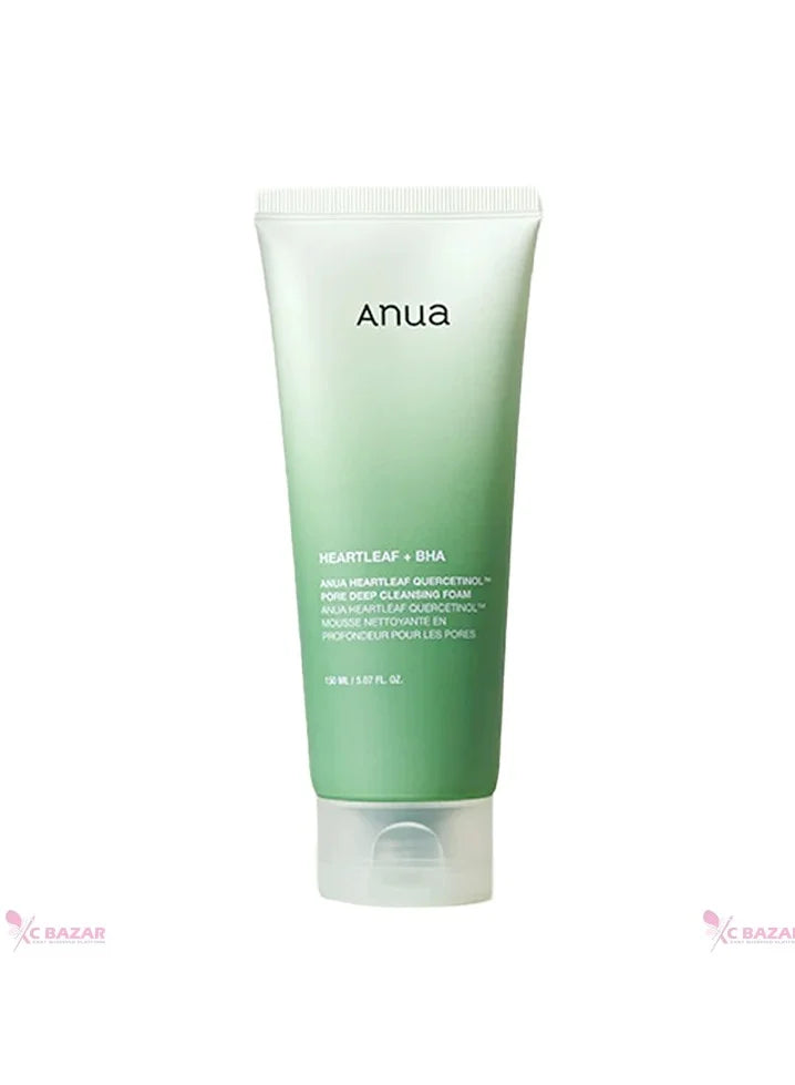 ANUA - HEARTLEAF + BHA QUERCETINOL PORE DEEP CLEANSING FOAM 150ML