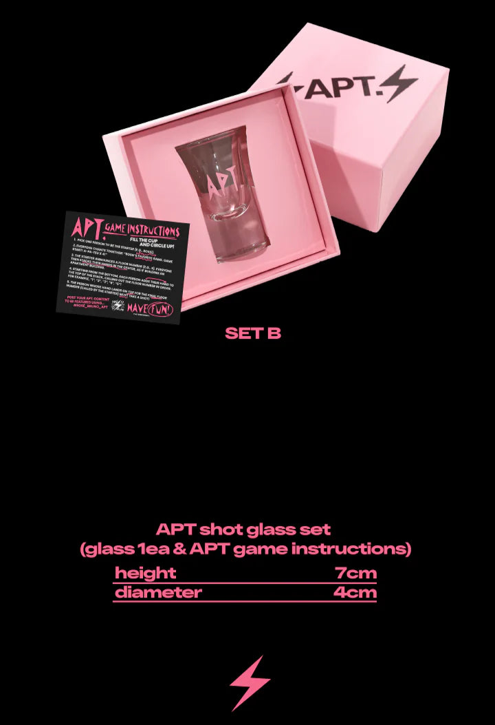 ROSÉ (BLACKPINK) - ROSIE OFFICIAL MD APT SHOT GLASS SET B