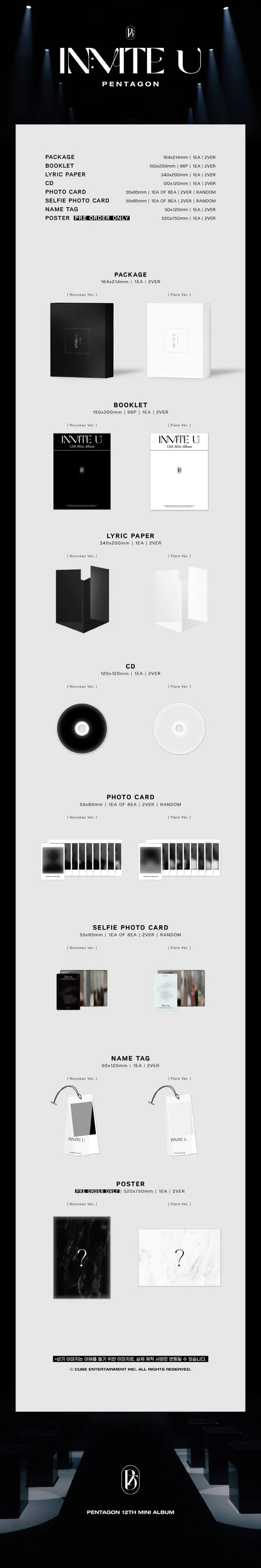 PENTAGON - IN:VITE U 12TH MINI ALBUM