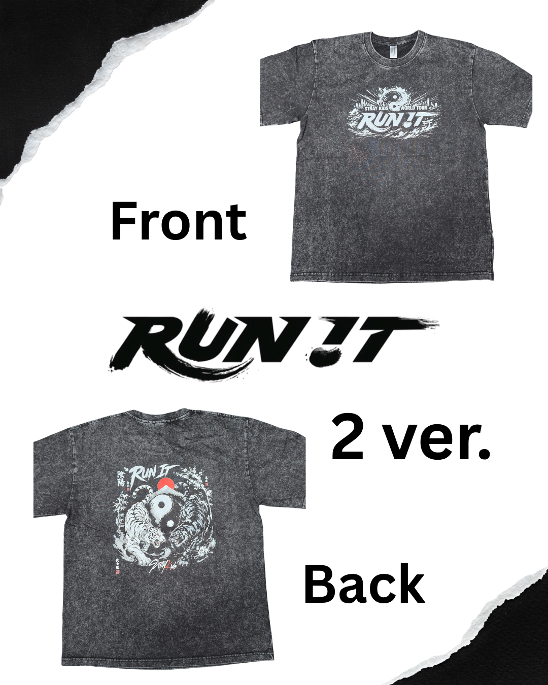STARY KIDS- WORLD TOUR RUN IT T-SHIRT FANMADE